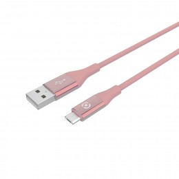 CELLY CAVO MICROUSB COLOR PINK 1MT
