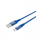 CELLY CAVO MICROUSB COLOR BLUE 1MT